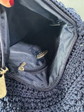 Navy Blue Talbots Crochet Crossbody Bag