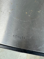 Kohler Black & Stainless Steel Trash Can with Foot Pedal