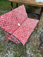 Black Cast Iron Outdoor Furniture Set, Four Pieces