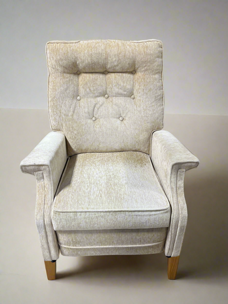 Unbranded Reclining Chair, beige/buttercream color