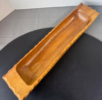 Mango Wooden Carved Boat Tray