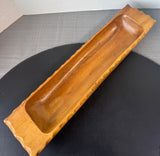 Mango Wooden Carved Boat Tray
