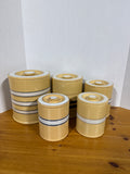 Over And Back Vintage Style Yellow Ware Ceramic Canister Set - 5 Pieces - By Target