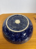 Large Blue Agate Bennington Pottery Serving Bowl