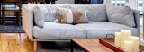 Crate & Barrel Mid Century Style Sofa Set with Chaise Lounge, 3 pc
