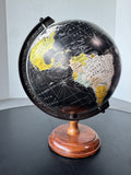 Divine Black Vintage World Globe