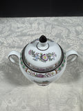 Wedgwood England Kutani Crane Globe Lidded Sugar Bowl (C)