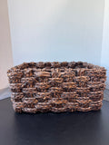Dark Woven Storage Basket