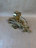 Hollywood Regency Style Brass Candle Wall Sconce - Single
