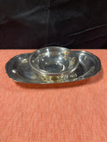 Trio of Silver Plated Bowls(2) and Tray(1)