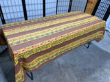 Vent du Sud Brown/Orange/Yellow Table Cloth 104" x 57"