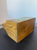Floral Hand Painted Vintage Wooden Caddy