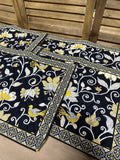 Vera Bradley Quilted Yellow Bird Floral Placemats -