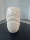 Haeger Style Cream Oval Ceramic Vase