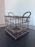 Heavyweight Vintage Style Metal Bottle Caddy