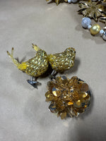 Lot Of Gold Christmas Items