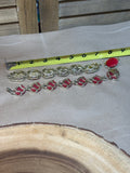 Pink/Gold Bracelets & Clip Earrings