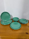 16-Piece Turquoise Green Rubbermaid Dishes (A) // 2 Sets Available// PRICED INDIVIDUALLY