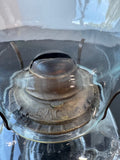 Eagle Vintage Glass Oil Lamp