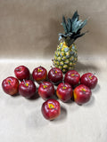 Artificial Apples And Pineapple - 12 Pieces