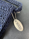 Navy Blue Talbots Crochet Crossbody Bag