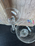 Pair of Unbranded Crystal Candlesticks
