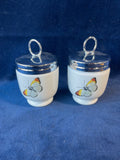 Royal Worcester Porcelain Egg Coddlers, 2 Pieces