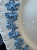 (F) 13-Piece Wedgwood Lavender on Cream Shell Edge Dinner Plates