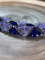 Blue & Purple Elastic Band Bracelet