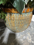 Artificial Ficus Tree with Greenery in Basket Planter