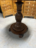 Ethan Allen Round Pedestal Table with Pineapple Base