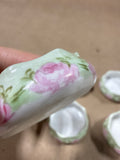 Floral Porcelain Salt Cellar - Set Of 6