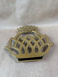 Brass Virginia Metalcrafters Pineapple Trivet