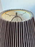 Lightweight Hammered 3-Way Metal Vase Lamp with Tassel Accent (WORKS)