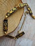 Spanish Toledo Damascene Vintage Gold Tone Bracelet