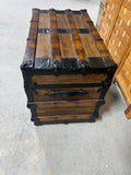 Fabric Lined Trunk on Casters