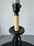 Black Metal Twist Table Lamp (WORKS)