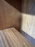 Teak Veneer Bookcase, cardboard backing