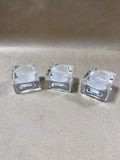Oleg Cassini Crystal Candle Votives With Box