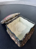 (B) Rosenthal Germany Chippendale Square Porcelain Trinket Dish