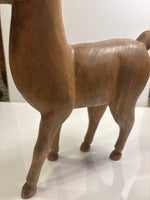 Solid Wood Reindeer Tealite Holder