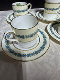 13-Piece Wedgwood England Appledore Demitasse Saucers & Cups Set