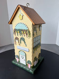 Heavenly Scent Flower Shop Hand Made Birdhouse with Back Door