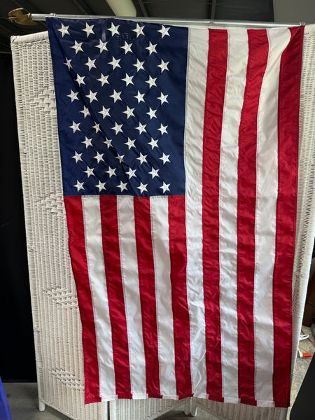 Annin in American Flag on Pole with Eagle