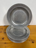 Wilton Pewter Columbia PA Dinner Plates - Set Of 8 (A)