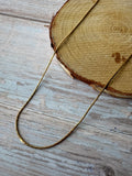 17” Gold Tone Chain Necklace (A)