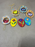 (C) Hand Painted Easter Ornaments