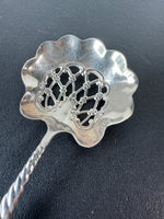 Sterling Silver Oval Twist Nut Spoon with Engraving