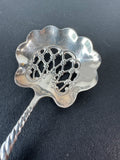 Sterling Silver Oval Twist Nut Spoon with Engraving