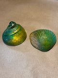 Pair of Barleylands Shell Paperweights